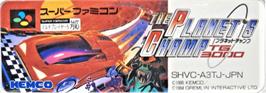 Top of cartridge artwork for Top Gear 3000 on the Nintendo SNES.