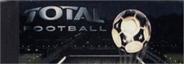 Top of cartridge artwork for Total Football on the Nintendo SNES.