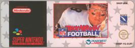 Top of cartridge artwork for Troy Aikman Nfl Football on the Nintendo SNES.