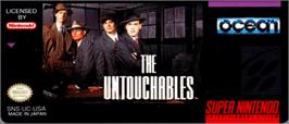 Top of cartridge artwork for Untouchables, The on the Nintendo SNES.