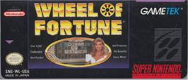 Top of cartridge artwork for Wheel of Fortune on the Nintendo SNES.
