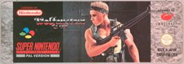 Top of cartridge artwork for Wolfenstein 3d on the Nintendo SNES.