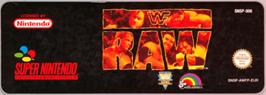 Top of cartridge artwork for Wwf Raw on the Nintendo SNES.