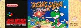 Top of cartridge artwork for Yoshi's Safari on the Nintendo SNES.