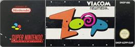 Top of cartridge artwork for Zoop on the Nintendo SNES.