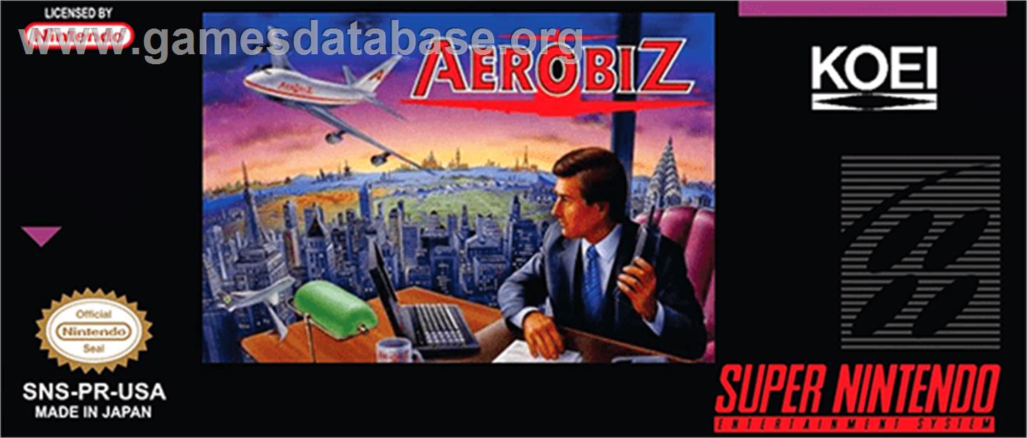 Aerobiz - Nintendo SNES - Artwork - Cartridge Top