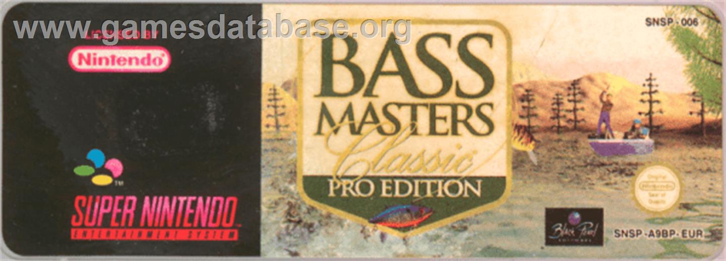 Bass Masters Classic - Pro Edition - Nintendo SNES - Artwork - Cartridge Top