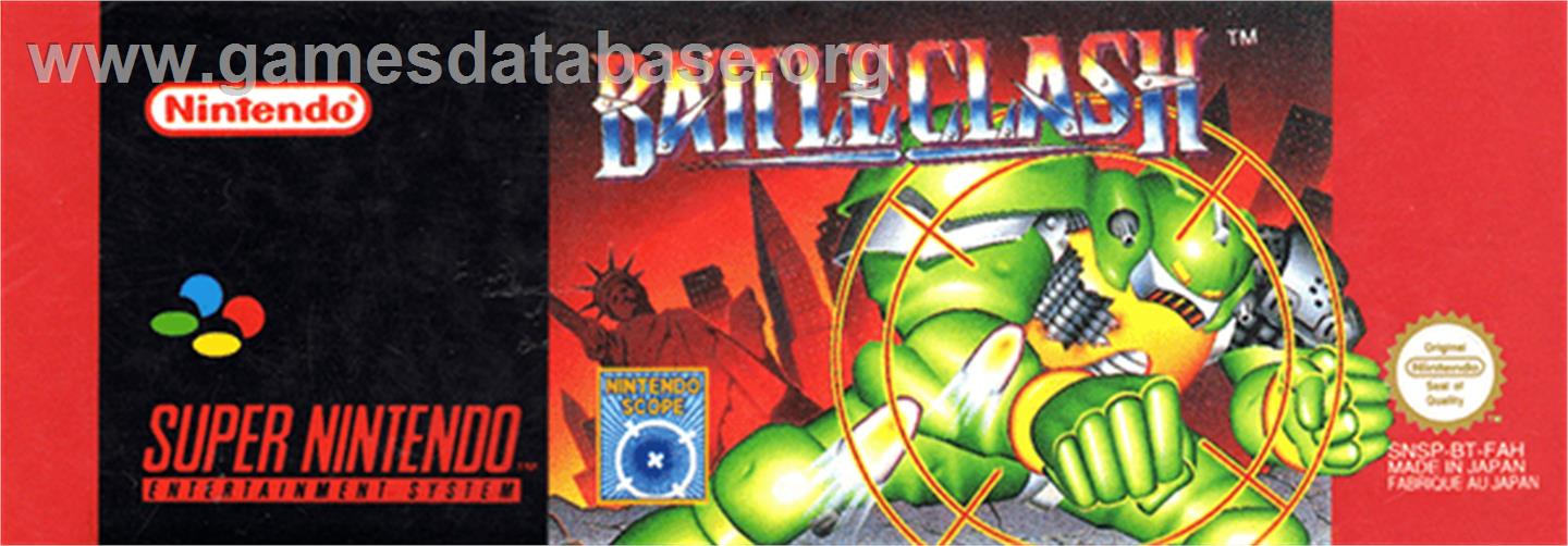 Battle Clash - Nintendo SNES - Artwork - Cartridge Top