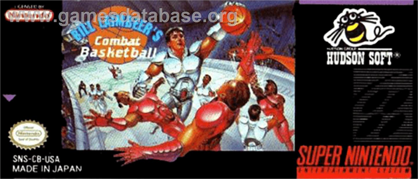 Bill Laimbeer's Combat Basketball - Nintendo SNES - Artwork - Cartridge Top
