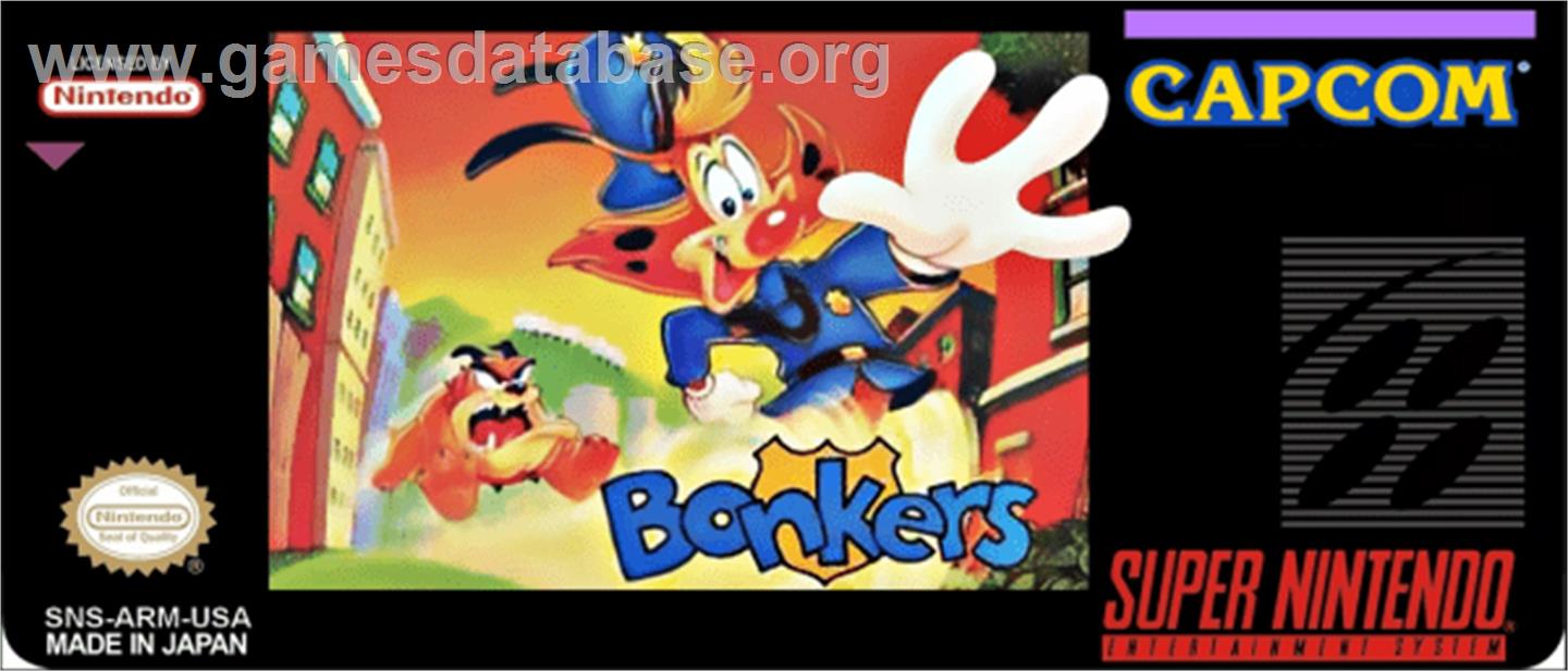 Bonkers - Nintendo SNES - Artwork - Cartridge Top