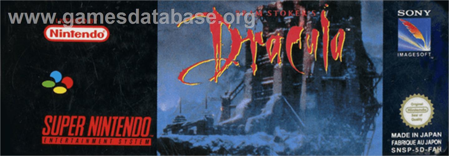 Bram Stoker's Dracula - Nintendo SNES - Artwork - Cartridge Top