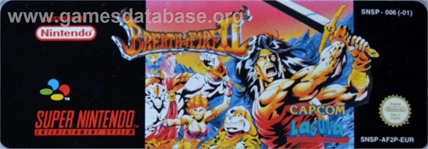 Breath of Fire II - Nintendo SNES - Artwork - Cartridge Top