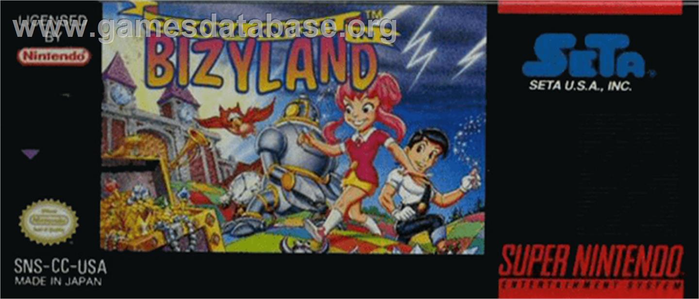 Cacoma Knight in Bizyland - Nintendo SNES - Artwork - Cartridge Top