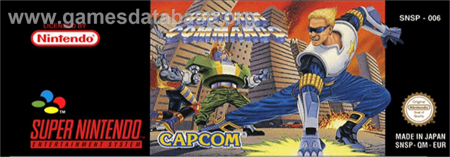Captain Commando - Nintendo SNES - Artwork - Cartridge Top