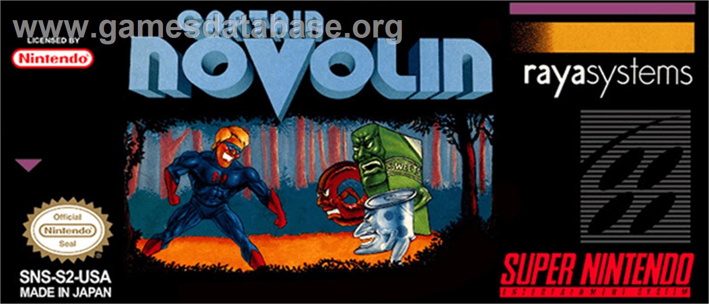 Captain Novolin - Nintendo SNES - Artwork - Cartridge Top
