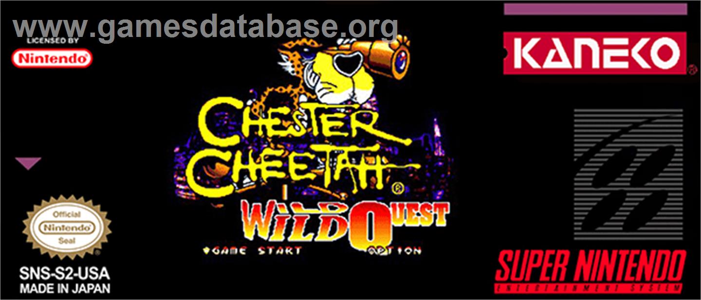 Chester Cheetah: Wild Wild Quest - Nintendo SNES - Artwork - Cartridge Top