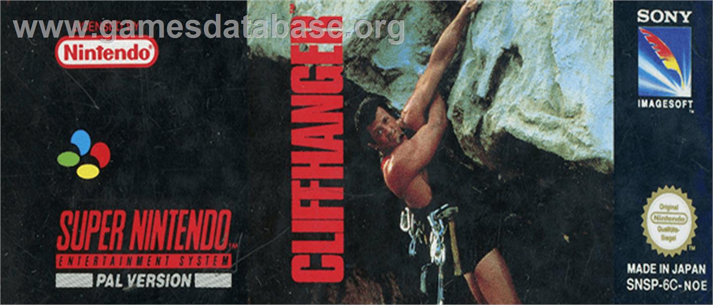 Cliffhanger - Nintendo SNES - Artwork - Cartridge Top