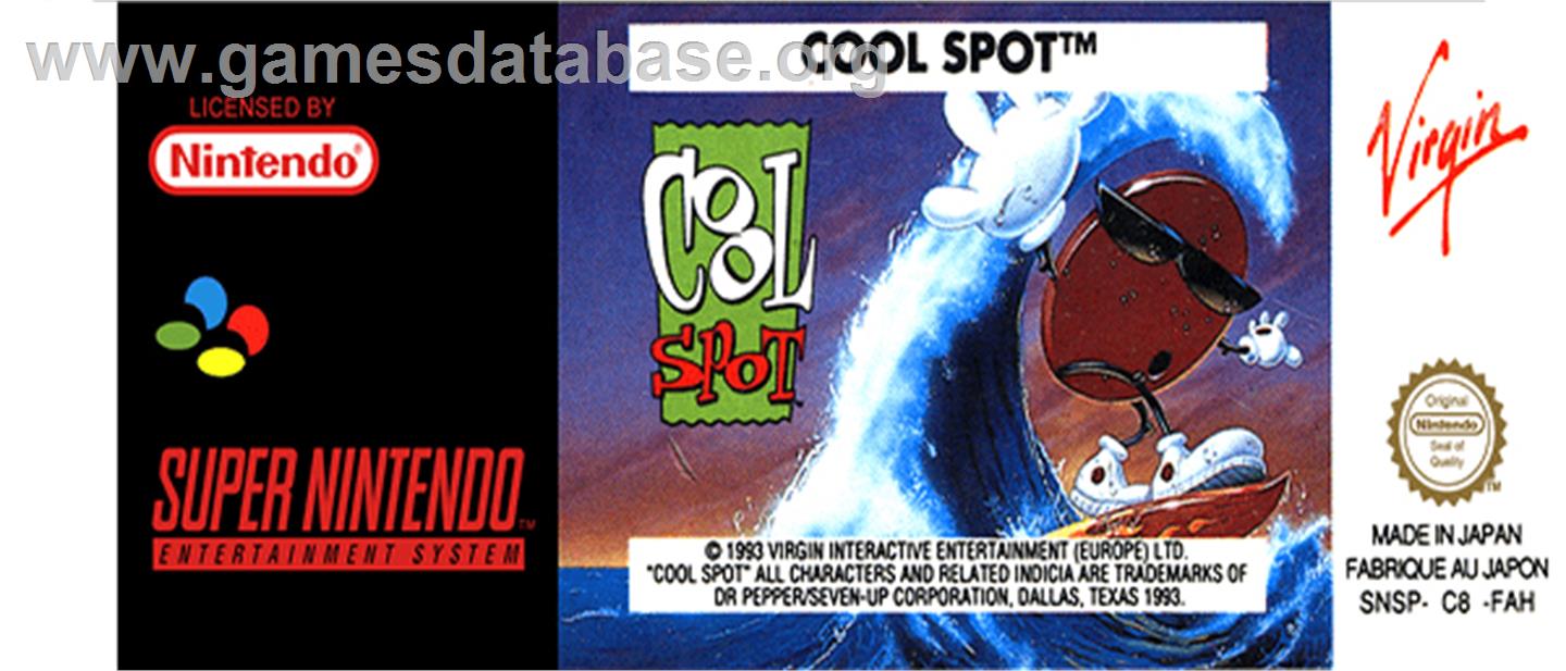 Cool Spot - Nintendo SNES - Artwork - Cartridge Top