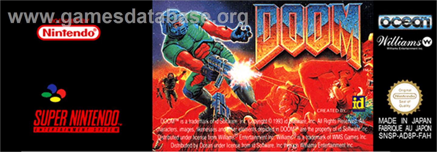 DOOM - Nintendo SNES - Artwork - Cartridge Top