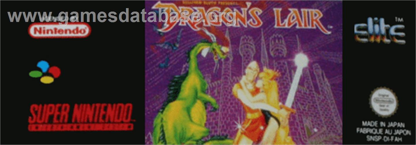 Dragon's Lair - Nintendo SNES - Artwork - Cartridge Top