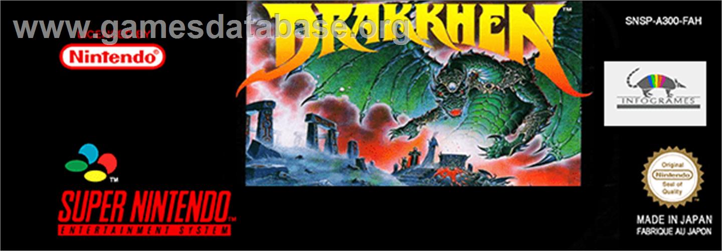 Drakkhen - Nintendo SNES - Artwork - Cartridge Top