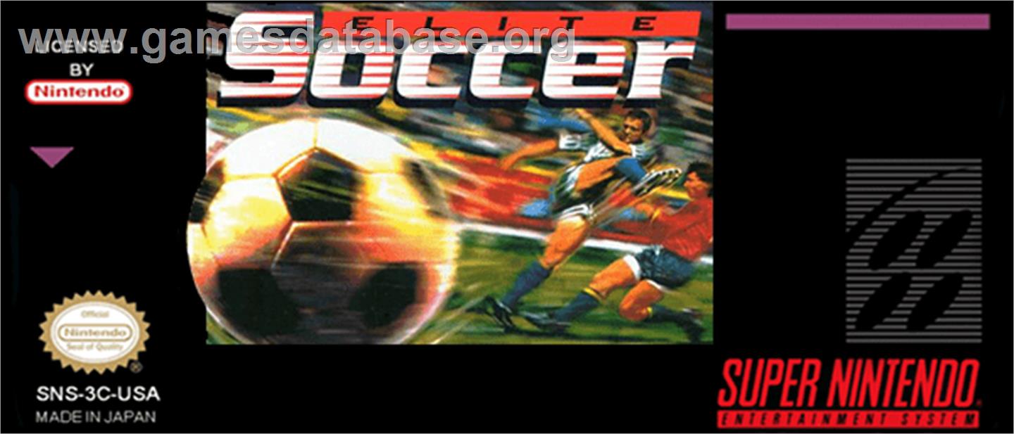 Elite Soccer - Nintendo SNES - Artwork - Cartridge Top