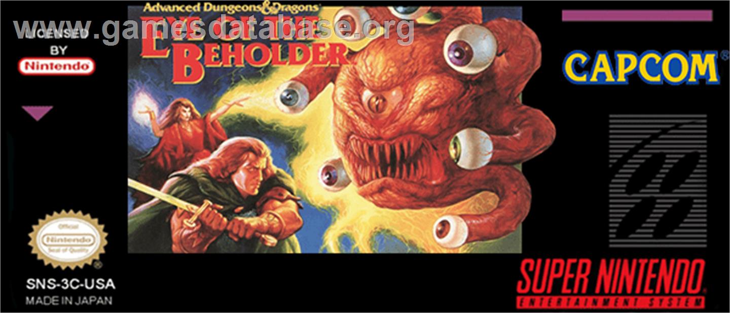 Eye Of The Beholder - Nintendo SNES - Artwork - Cartridge Top