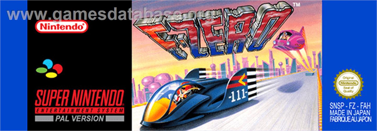 F-Zero - Nintendo SNES - Artwork - Cartridge Top