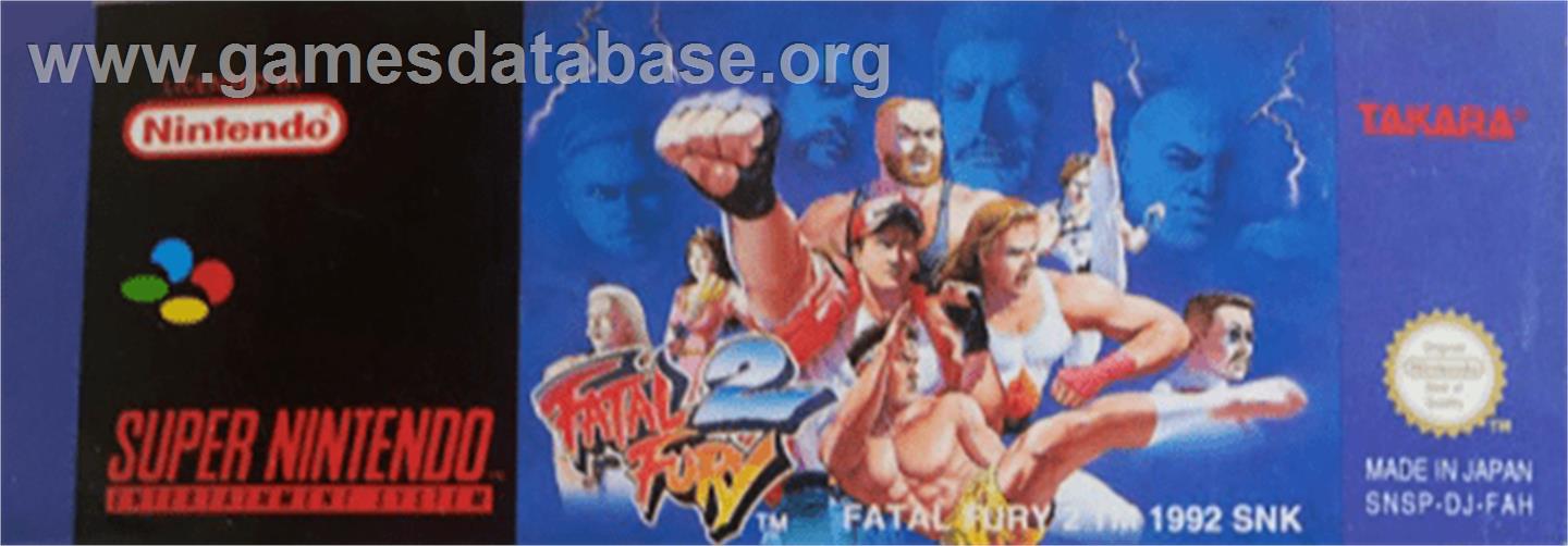 Fatal Fury 2 - Nintendo SNES - Artwork - Cartridge Top