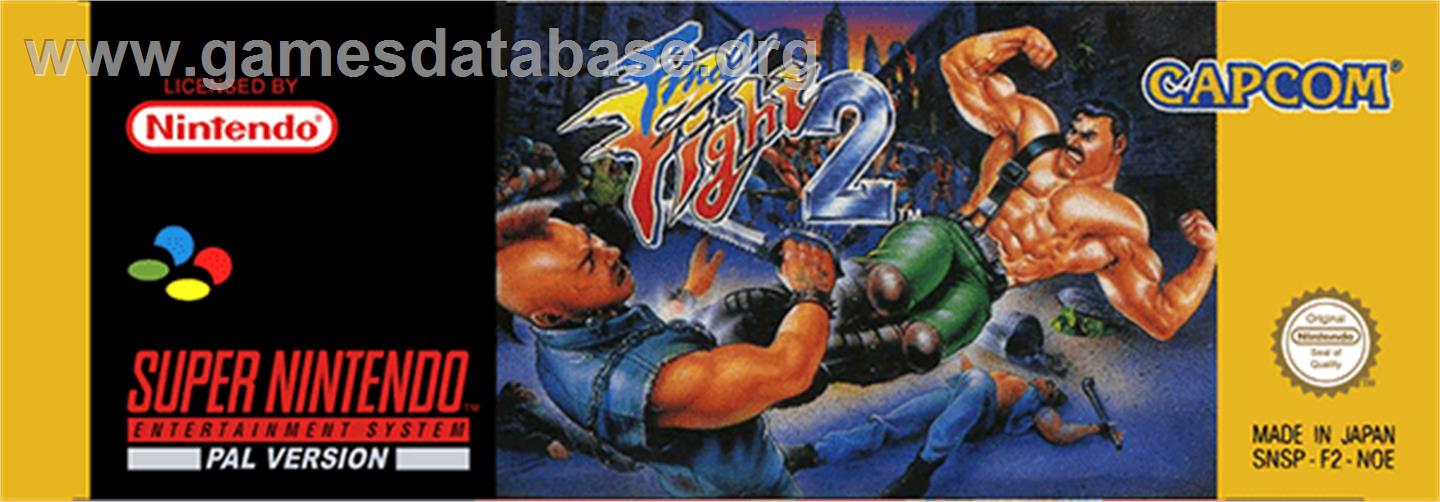Final Fight 2 - Nintendo SNES - Artwork - Cartridge Top