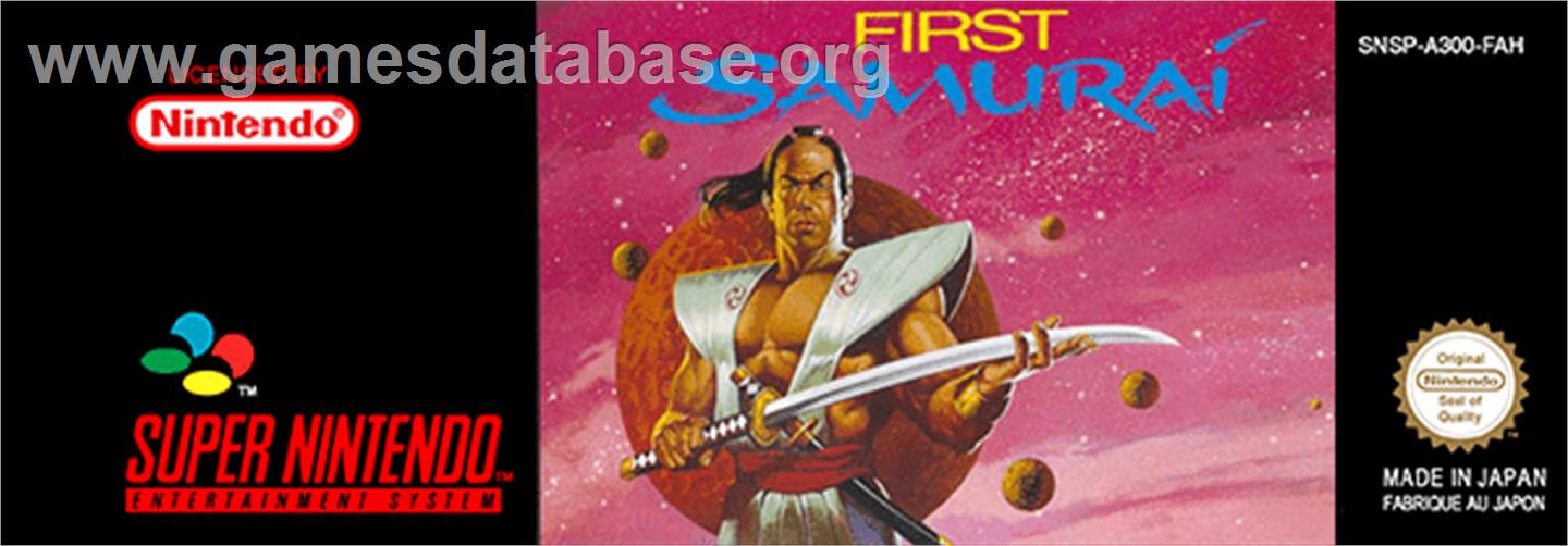 First Samurai - Nintendo SNES - Artwork - Cartridge Top