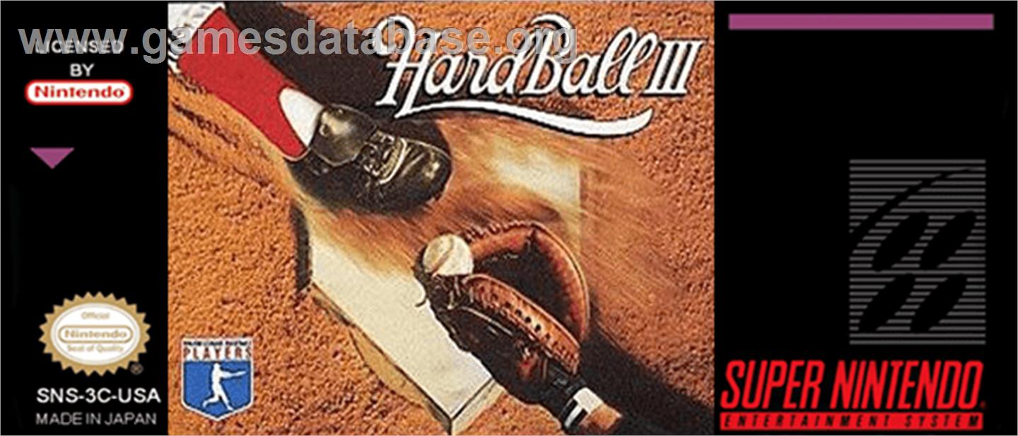HardBall III - Nintendo SNES - Artwork - Cartridge Top