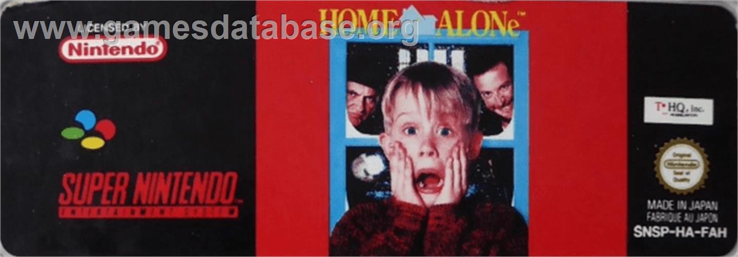 Home Alone - Nintendo SNES - Artwork - Cartridge Top