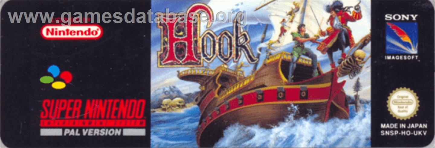 Hook - Nintendo SNES - Artwork - Cartridge Top