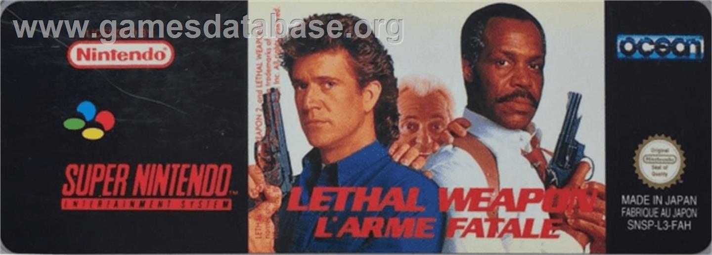 Lethal Weapon - Nintendo SNES - Artwork - Cartridge Top