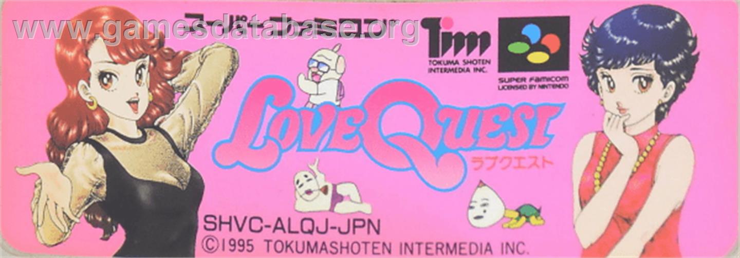 Love Quest - Nintendo SNES - Artwork - Cartridge Top