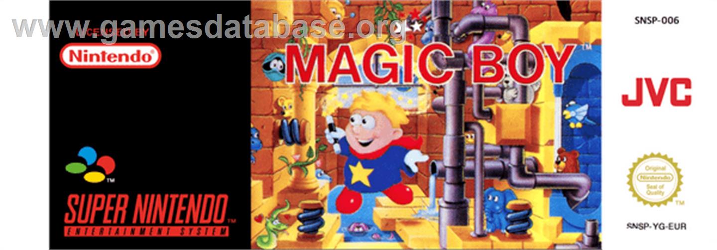 Magic Boy - Nintendo SNES - Artwork - Cartridge Top