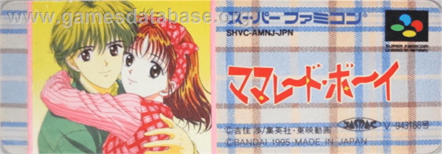 Marmalade Boy - Nintendo SNES - Artwork - Cartridge Top