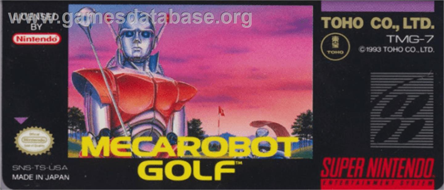 Mecarobot Golf - Nintendo SNES - Artwork - Cartridge Top