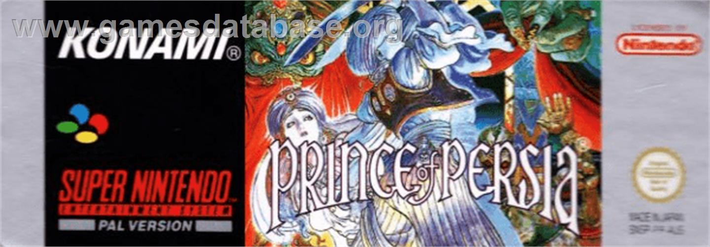 Prince of Persia - Nintendo SNES - Artwork - Cartridge Top