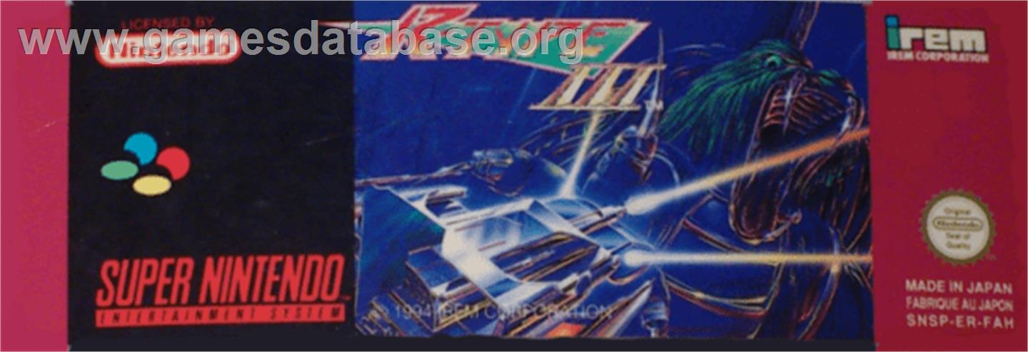 R-Type III: The Third Lightning - Nintendo SNES - Artwork - Cartridge Top