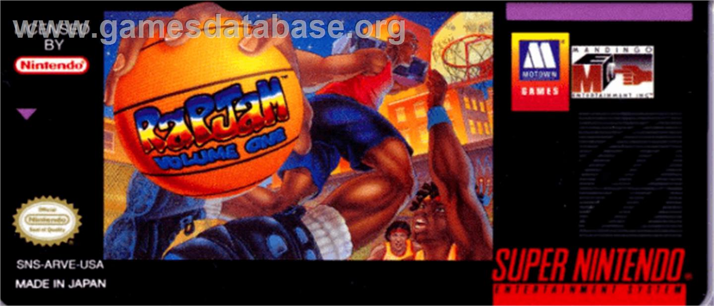 Rap Jam: Volume One - Nintendo SNES - Artwork - Cartridge Top