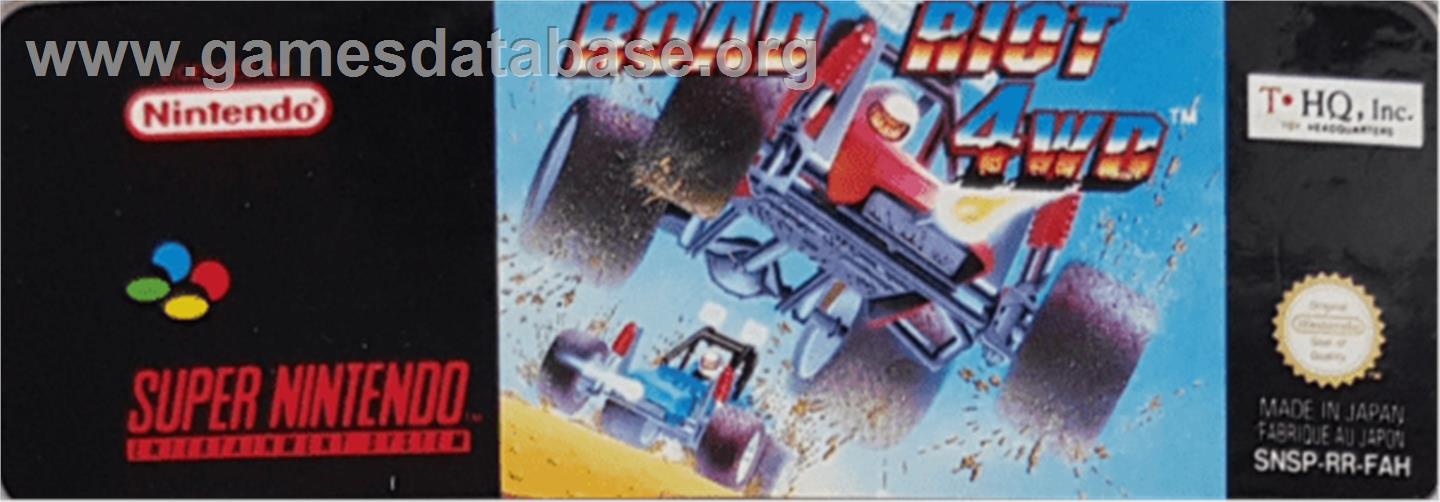 Road Riot 4wd - Nintendo SNES - Artwork - Cartridge Top