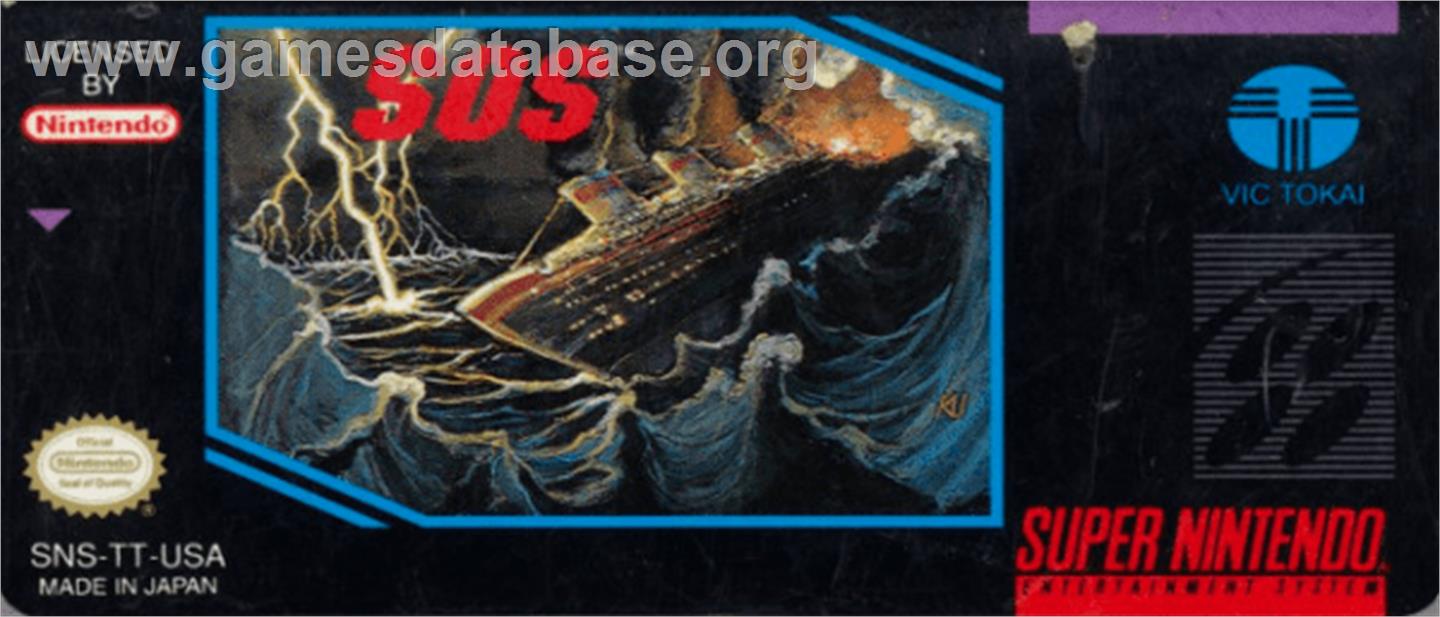 SOS - Nintendo SNES - Artwork - Cartridge Top