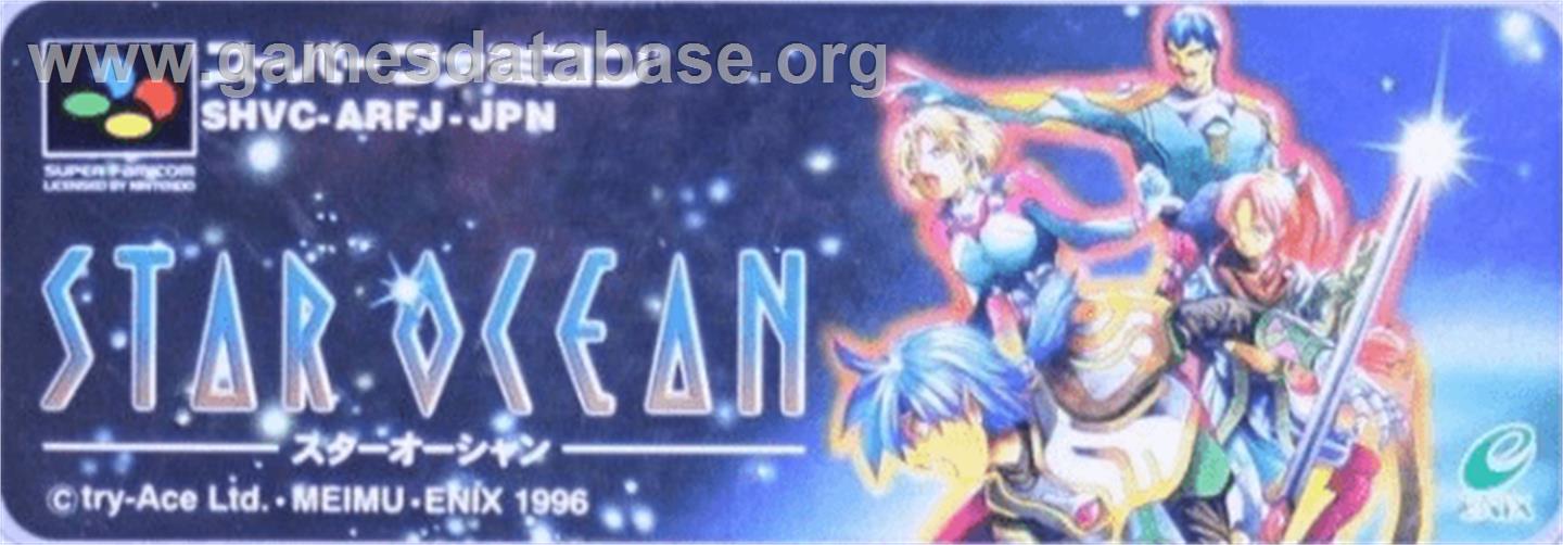 Star Ocean - Nintendo SNES - Artwork - Cartridge Top