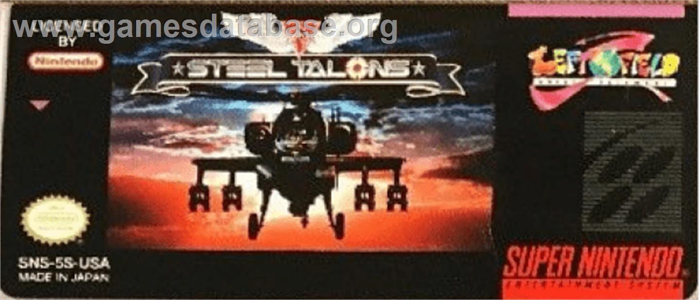 Steel Talons - Nintendo SNES - Artwork - Cartridge Top