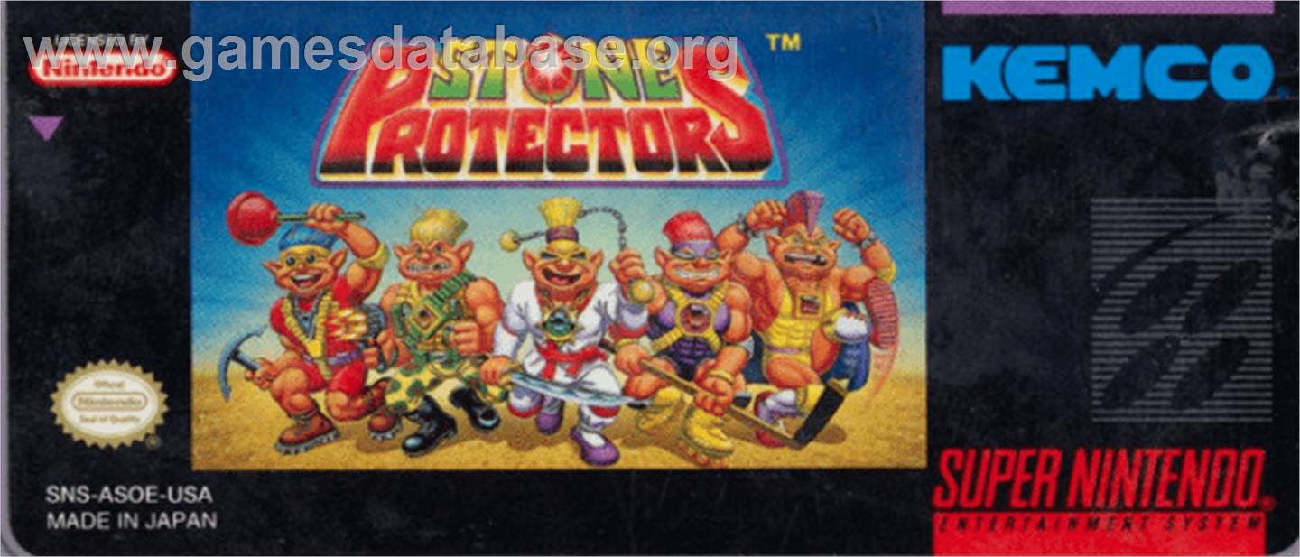 Stone Protectors - Nintendo SNES - Artwork - Cartridge Top