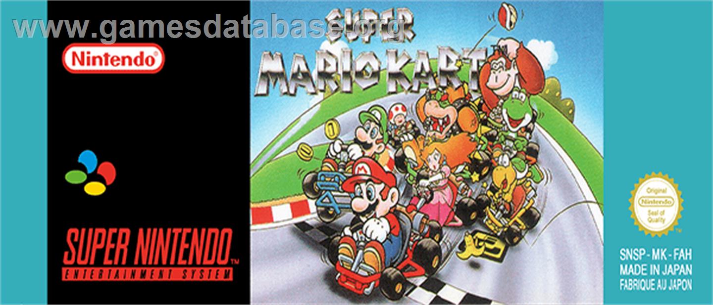 Super Mario Kart - Nintendo SNES - Artwork - Cartridge Top