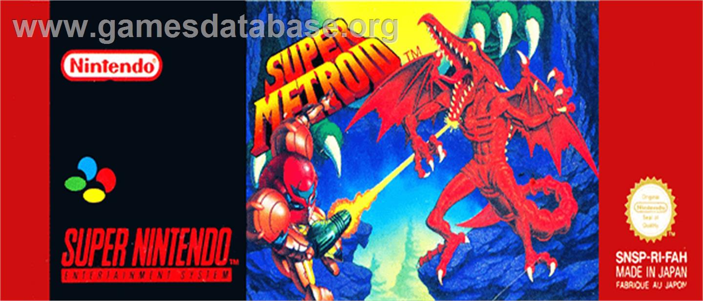 Super Metroid - Nintendo SNES - Artwork - Cartridge Top