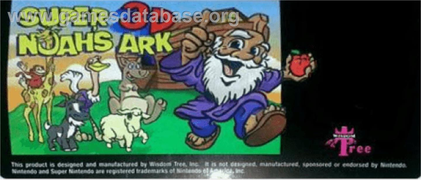Super Noah's Ark 3-D - Nintendo SNES - Artwork - Cartridge Top